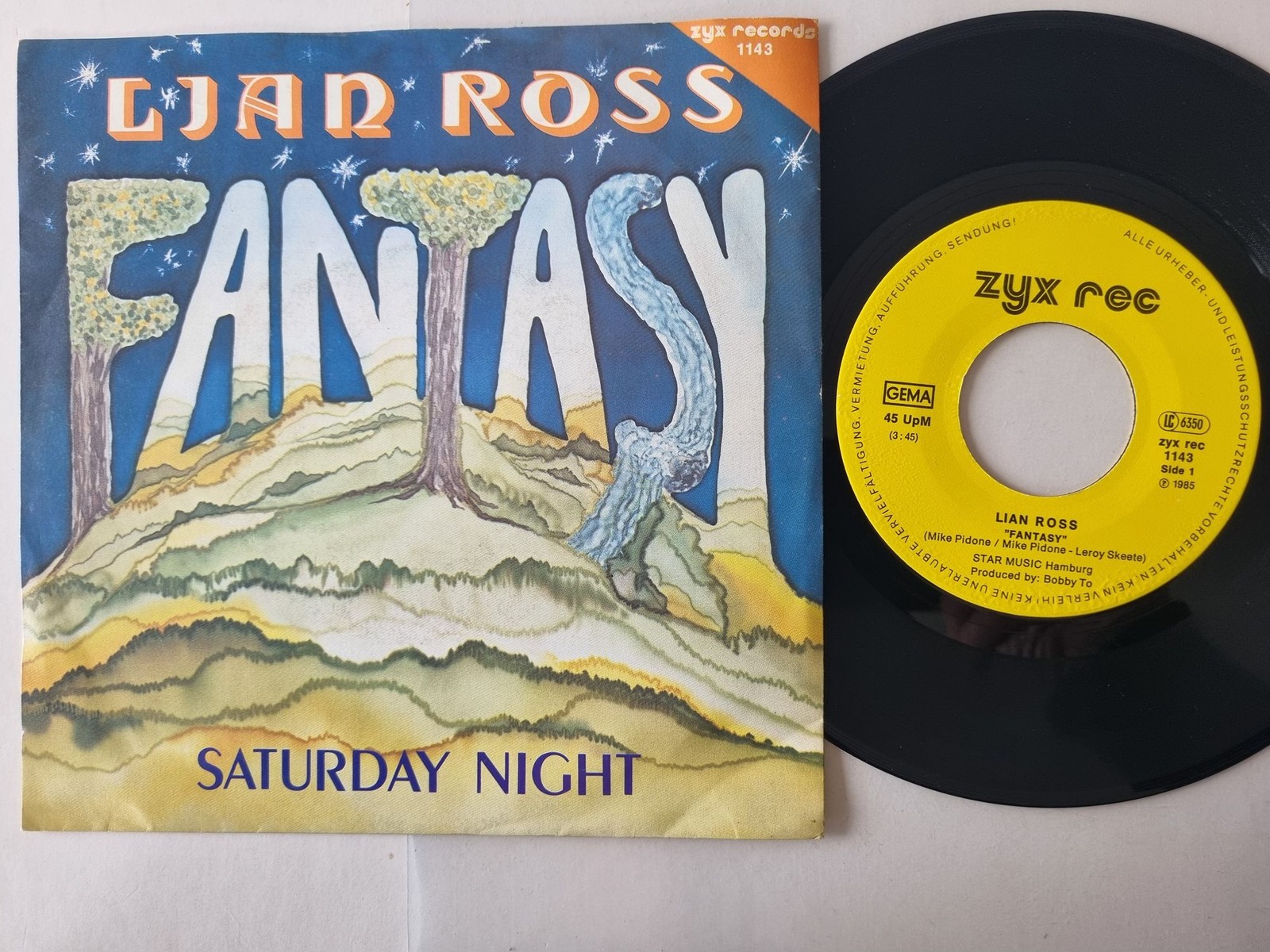 Lian Ross - Fantasy 7'' Vinyl Germany ITALO DISCO