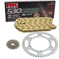 Kettensatz Kawasaki Z 750 B Twin 76-78 Kette RK GB 530 XSO 106 Offen Gold 16