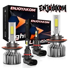 For Dodge Ram 1500 2500 3500 2006 2007 2008 Led Headlights Fog Light Bulbs 6000k