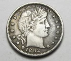 1892-P Barber Quarter Choice AU Great Eye Appeal Strong Strike!!!!