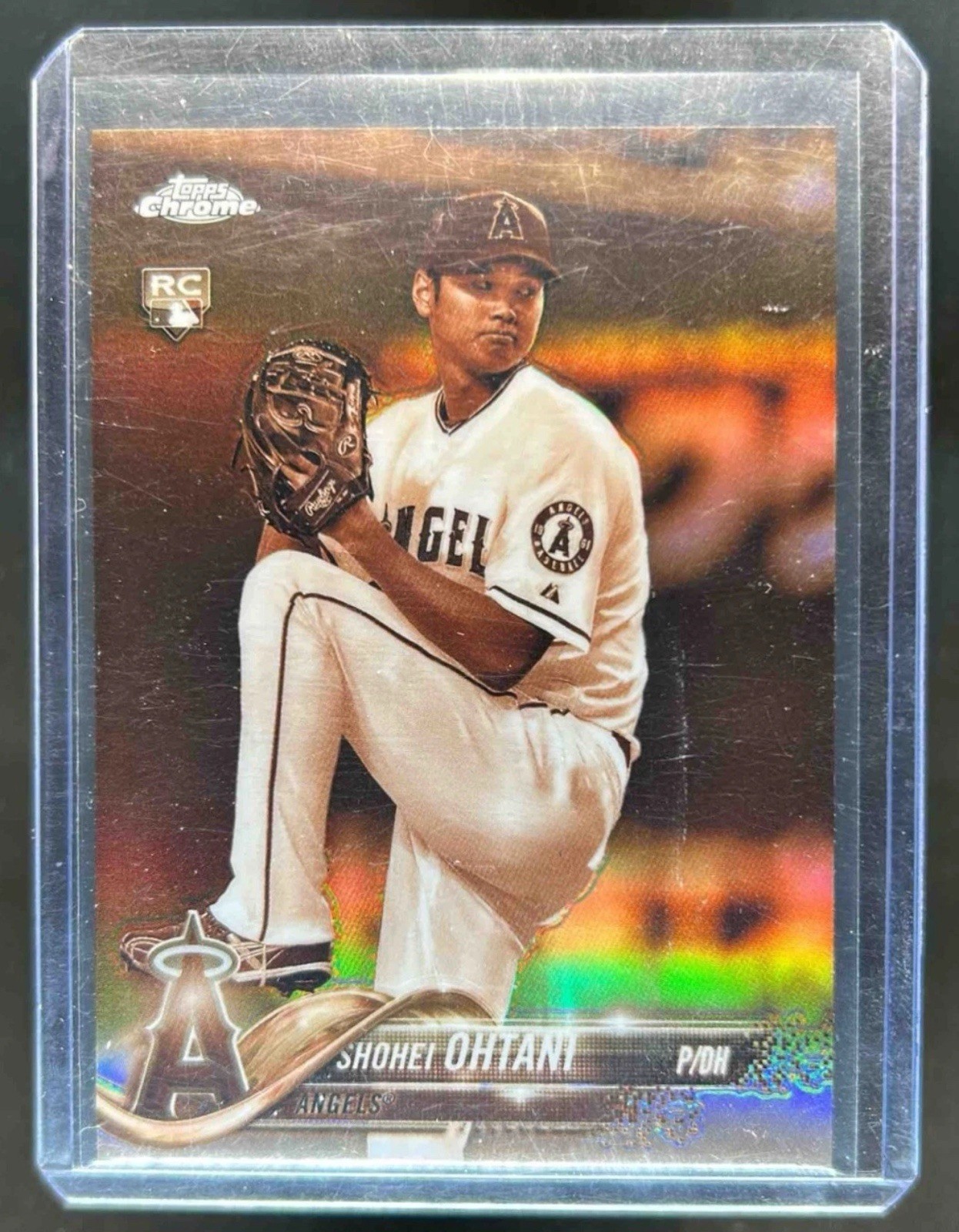 2018 Topps Chrome - Shohei Ohtani #150 Sepia Refractor (RC) Clean Sharp