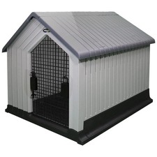 MiraPet Dog House, Indoor/Outdoor Durable Plastic Waterproof Shelter Open Box 