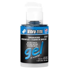 Vibra-Tite Threadlocker, VIBRA-TITE 125, Blue, Medium Strength, Gel, 35 mL