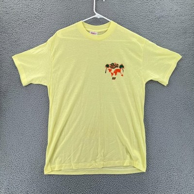 Vintage Beach Bound '89 Select T Shirt Adult XL Yellow Single Stitch USA READ