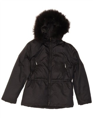 Post Card Damen-Windjacke mit Kapuze UK 8 Small schwarz Winter DI27