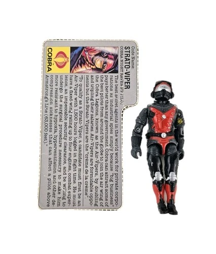 Strato-Viper V1 100% Complete G.I. Joe 1986 Hasbro Vintage Action Figure
