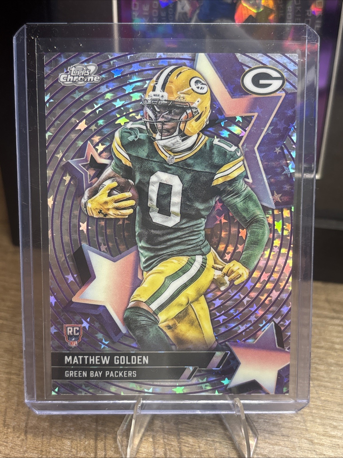 Matthew Golden #SF-63 Football Cards 2025 Topps Cosmic Chrome StarFractor trading card — raw and PSA graded price guide