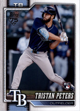Tristan Peters RC 2026 Topps #330 Tampa Bay Rays Baseball Rookie Card