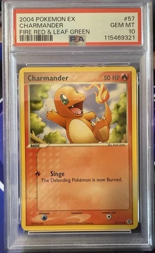 Charmander 57/112 - PSA 10 New Cert - POP 70 - FireRed & LeafGreen