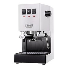 Image of Gaggia Classic E24 Evo Pro, Manual Espresso Coffee Machine, Polar White