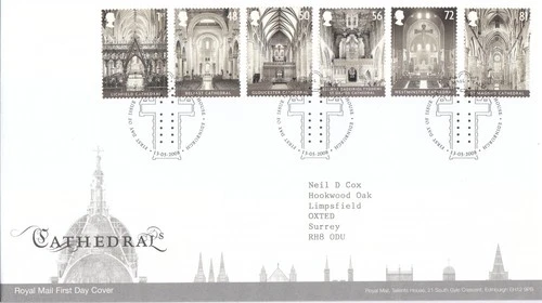 Cathedrals GB RM FDC Tallents 2008 (130798)