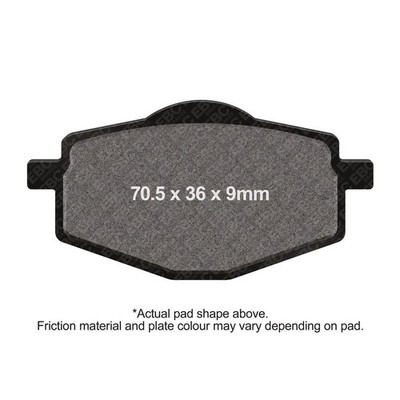 EBC Motorcycle R Series Brake Pads Rear Left for Yamaha YZ 250 U 2T 1988