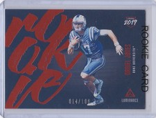 DANIEL JONES ROOKIE CARD 2019 Luminance Colts RARE VARIATION RC #'d 014/100 SP!