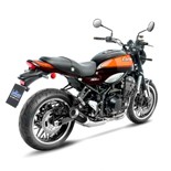 Échappement SBK LV-10 noir en inox allégé pour optimiser le bruit de la Kawasaki Z900RS