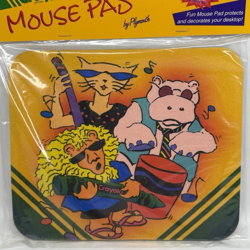 Vintage Crayola Buntstift Mauspad Tier Band Katze Löwe Nilpferd Plymouth neu versiegelt - Bild 2 von 7