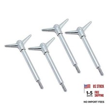 Performance 5320 Chrome Y-Wing Valve Cover Hold Downs - Pack of 4