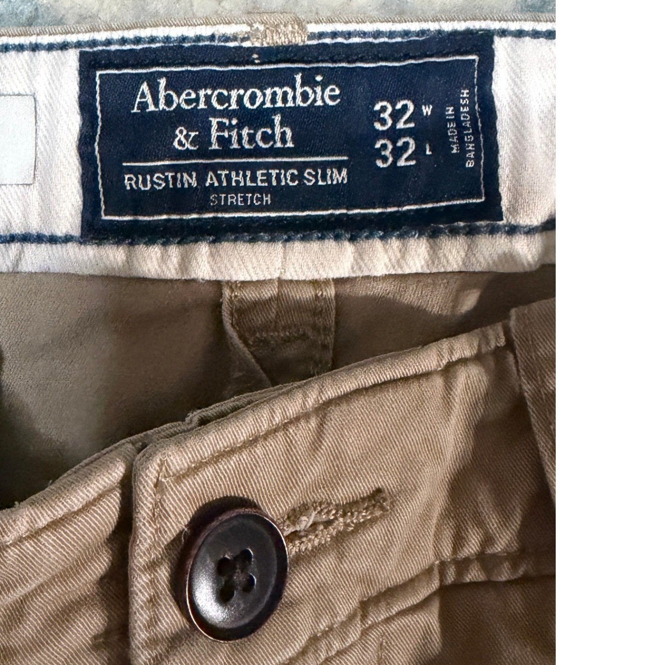 Abercrombie Custom Patchwork Rustin Athletic Slim… - image 5