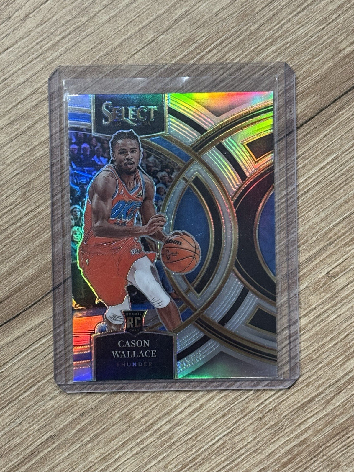 2023-24 Select Cason Wallace Premier Level Silver Prizm RC #103 OKC Thunder