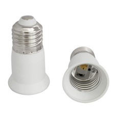 E26 to E27 Light Socket Extender 2PCS 66mm E26 to E27 Lamp Bulb Extension Scr...