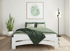 King Bed Frame 5ft – Solid Wooden Bed Frame for Adults, F10