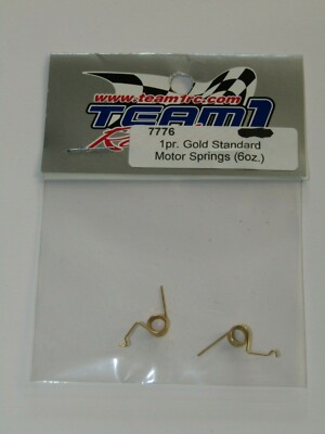 Team 1 Racing Motor Federn - 1pr / Gold / Standard (6oz) - 7776
