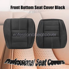 08-10 Fits Ford Ford F350 F450 Super Duty Front Bottom Leather Seat Cover Black
