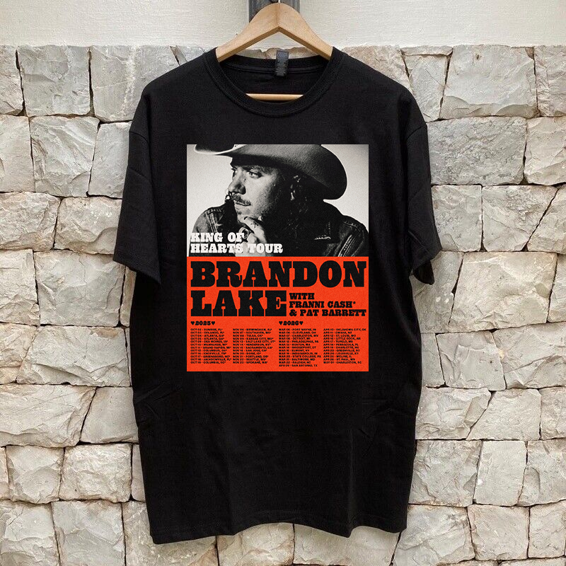 Brandon Lakes KING OF HEARTS TOUR Dates T Shirt Full Size S-5XL | eBay