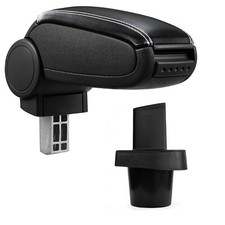 Armlehne Mittelarmlehne Leder Bezug für Toyota Yaris XP9 2006-2010 Schwarz Weiß