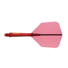 CUESOUL ROST 77 Integrated Dart Shaft and Flight,Big Wing Shape,Set of 3-Red