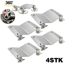 4x Rangierhilfe Rangierroller Rangierheber Transportschale Auto Reifenträger 680