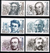 FRANCE 1982  PER SONNAGES CELEBRES YT  n° 2225 à 2230  Neufs ★★ luxe / MNH (A)