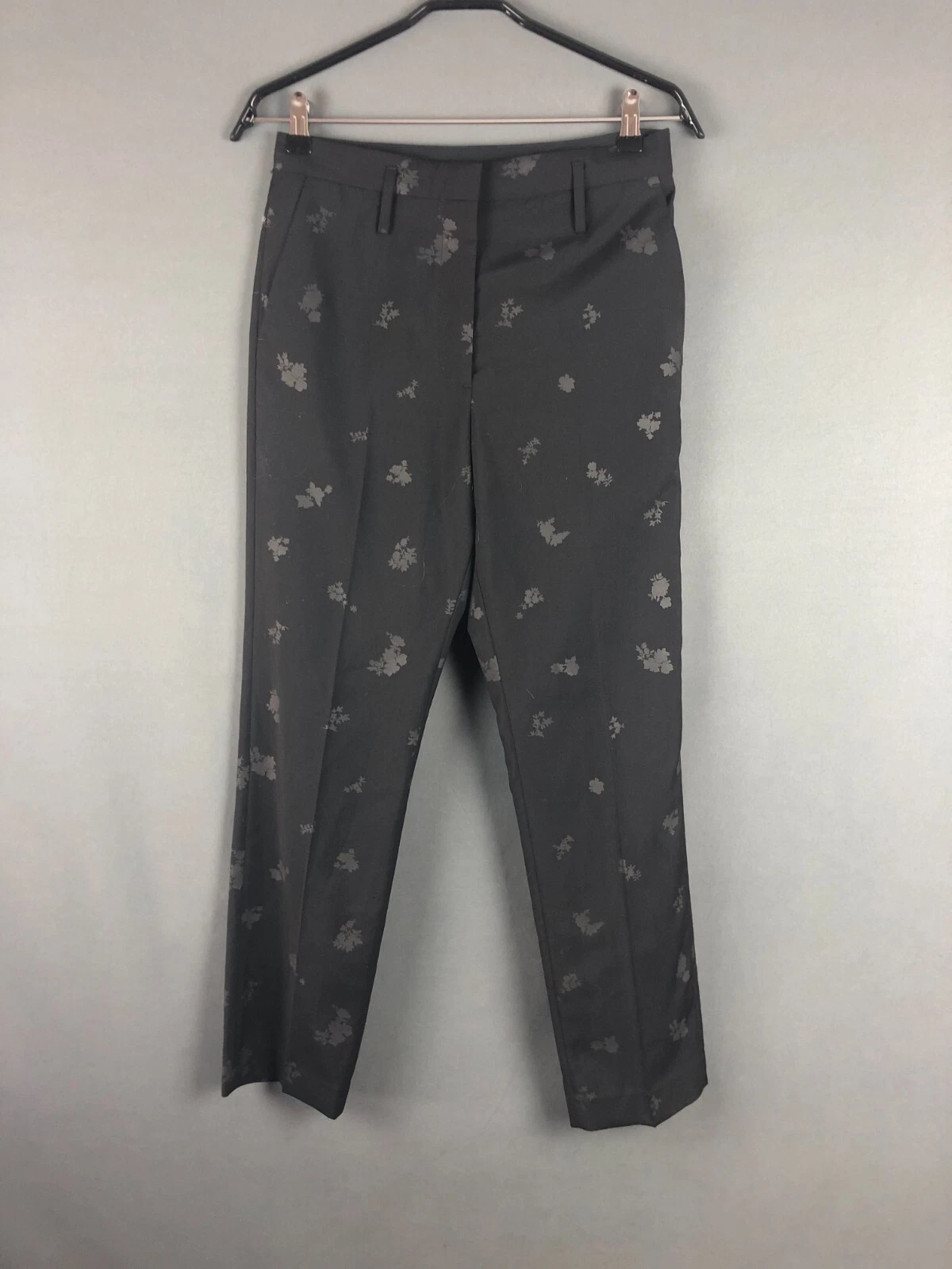 GOLDEN GOOSE Pantalone Gol Goose pile lana donna taglia S nero fantasia