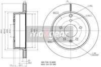 2X Maxgear 19-2370 Bremsscheibe FüR Chevrolet Opel