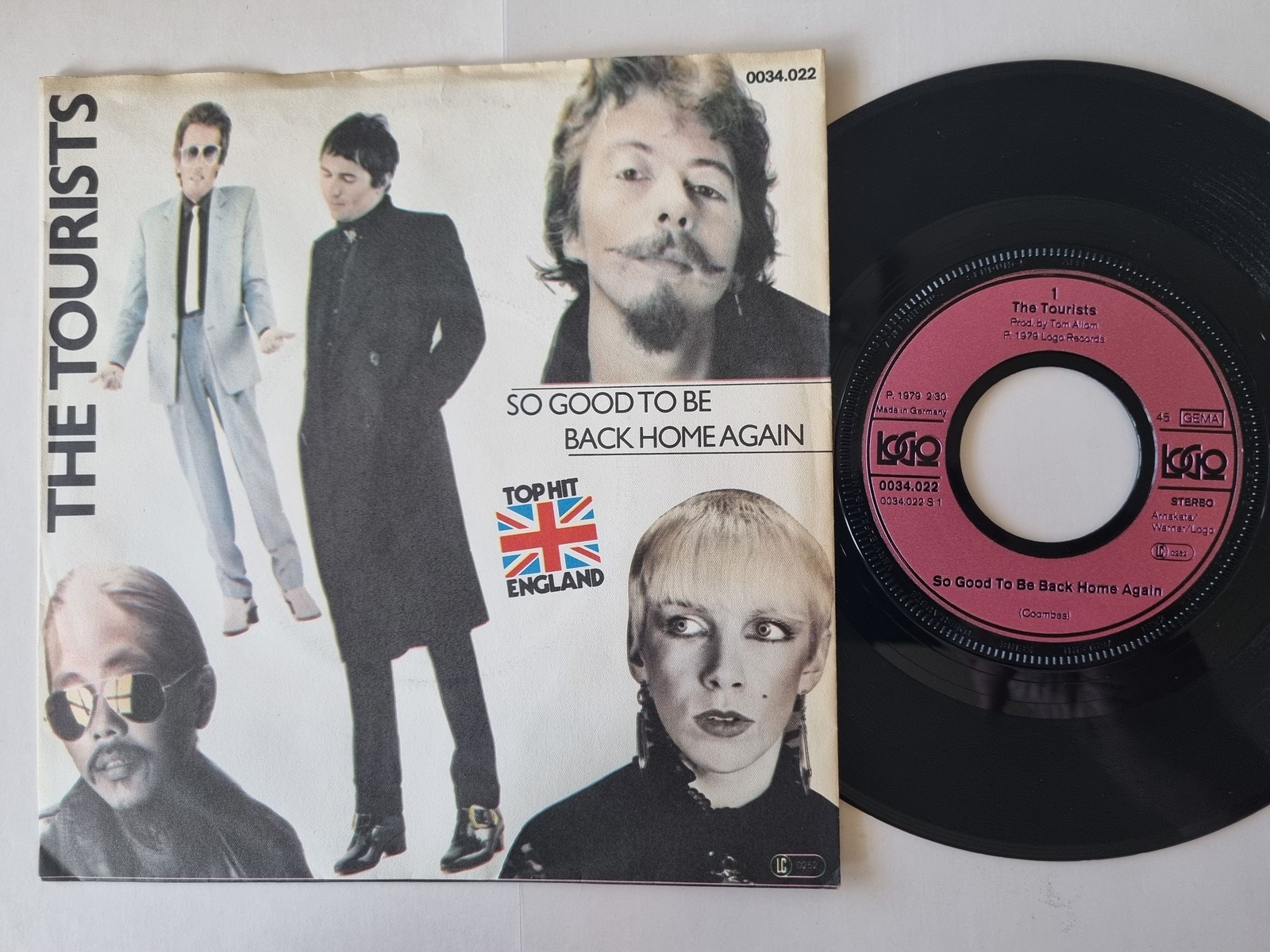 The Tourists - So Good To Be Back Home Again 7'' Vinyl Germany