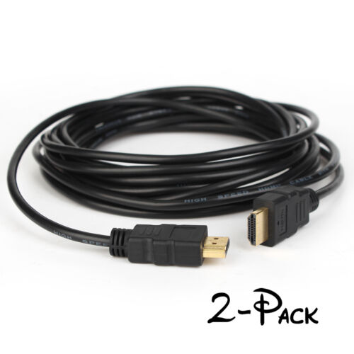 [2-Pack] Fast Speed Premium HDMI V1.4 Cord 4K 1080P 15ft HD Cable for Xbox,PS3 - Picture 1 of 12