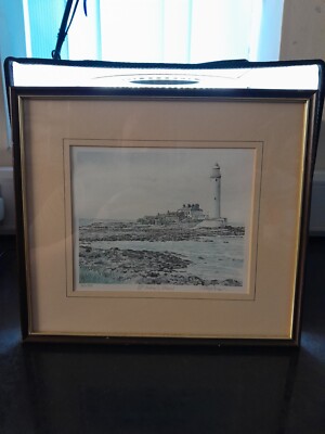 Cambrooke Fine Art Print St. Mary's Island malerische Leuchtturmszene