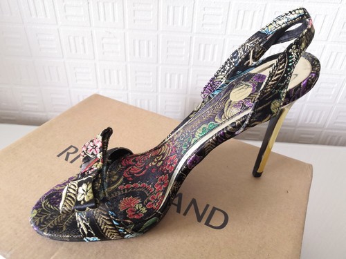 River Island Floral High Heels size 5 RRP £40 - Picture 3 of 4
