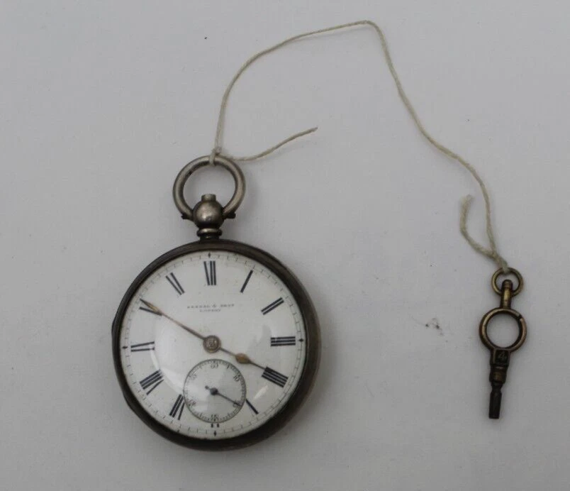 Kendal & dent top silver pocket watch