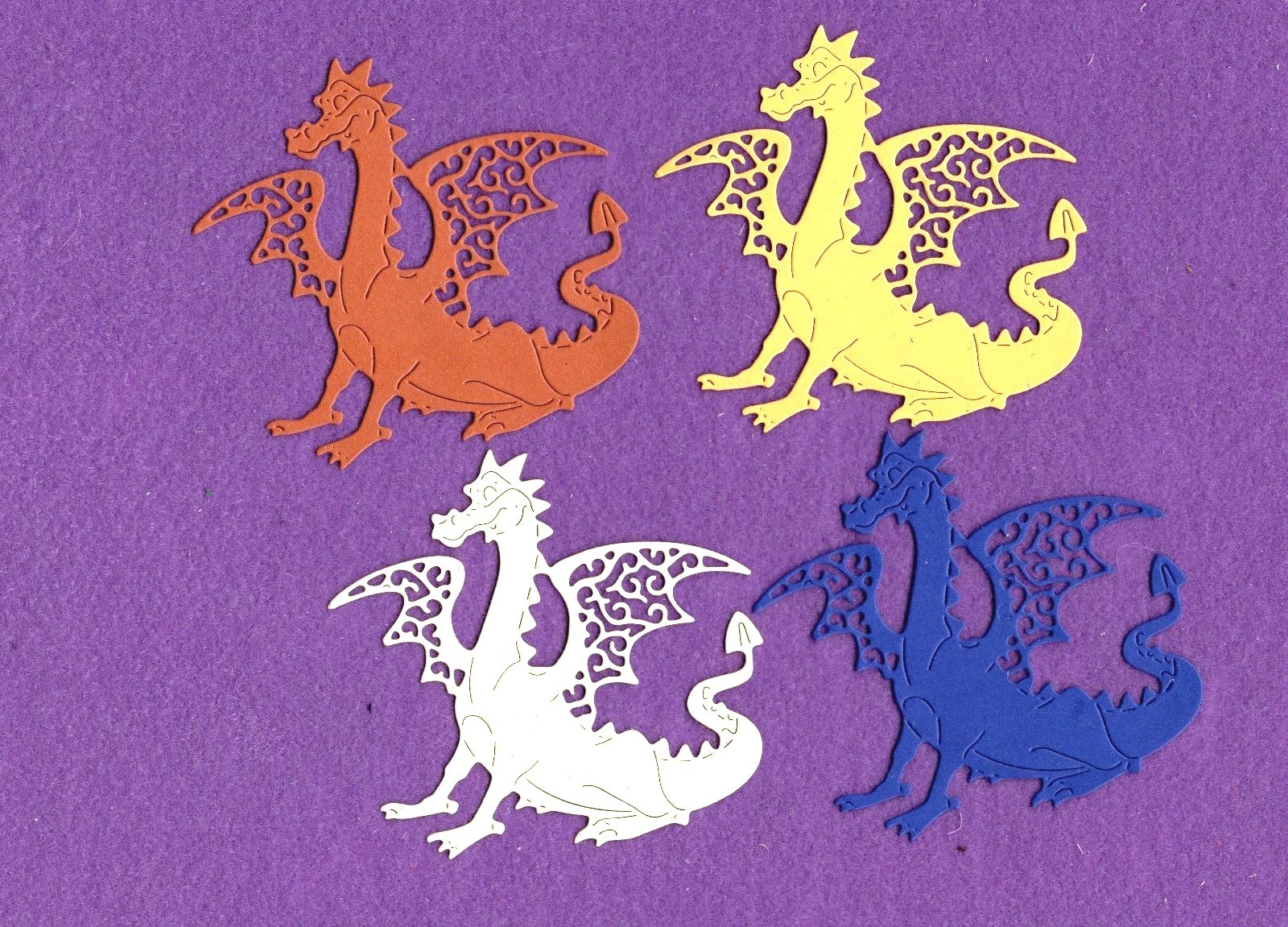 DRAGON # 3 die cuts scrapbook cards | eBay