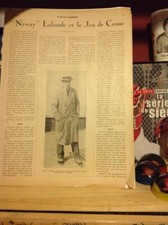 XRARE 1931 LA REVUE POPULAIRE NEWSY LALONDE HOF FULL PAGE ARTICLE !!!!