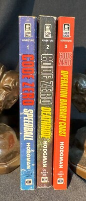 Code Zero by D.A. Hodgman - Set of 3 - 1st editions - Books #1-3, 1992 Paperback