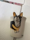 Welsh Corgi 3D Handle Dog Coffee Cup Hand Painted Thailand