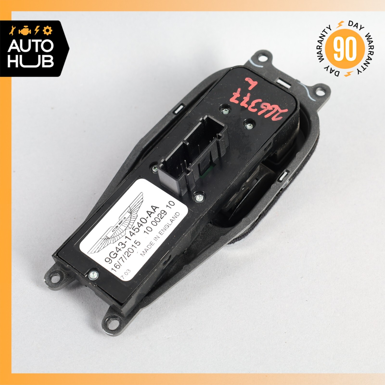 Aston Martin DB9 GT Left Side Window Master Switch Control 9G4314540AA OEM 7k