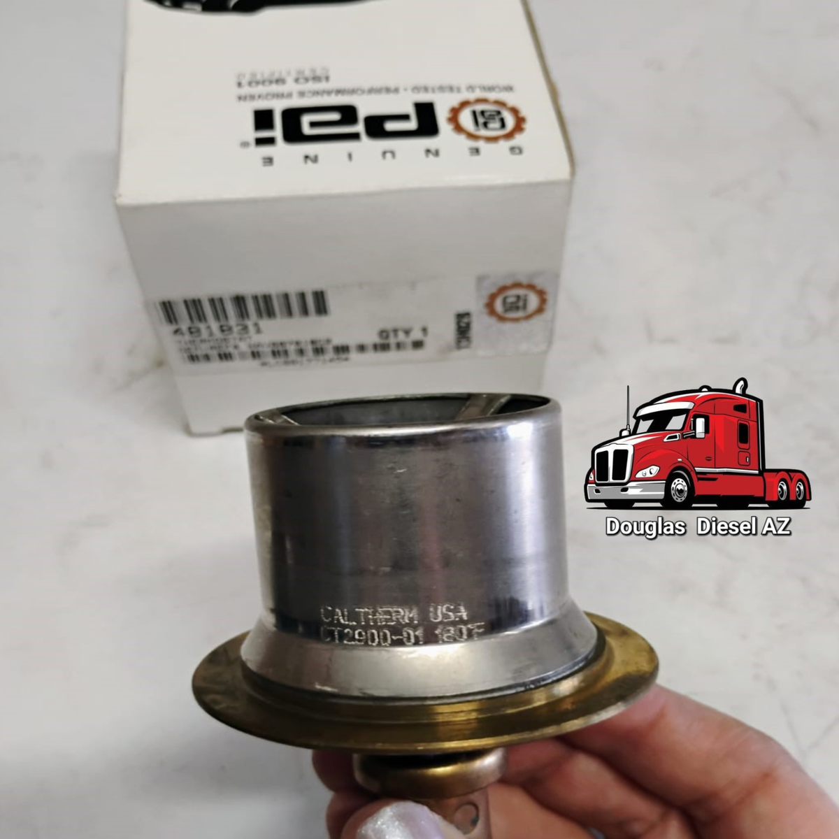Thermostat 180° F Temp. for 77-93 DT466. PAI# 481831 Ref