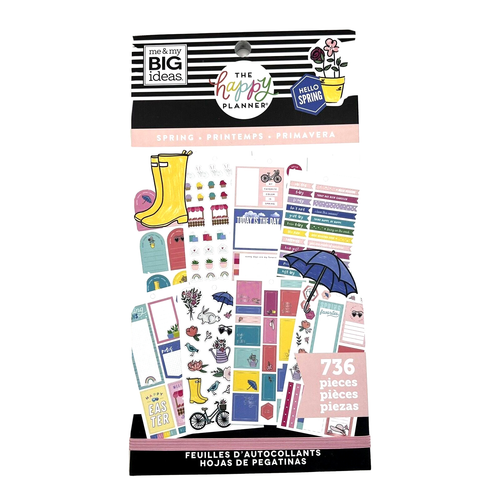 Happy Planner Spring NEW Sticker Book 736 Stickers | eBay