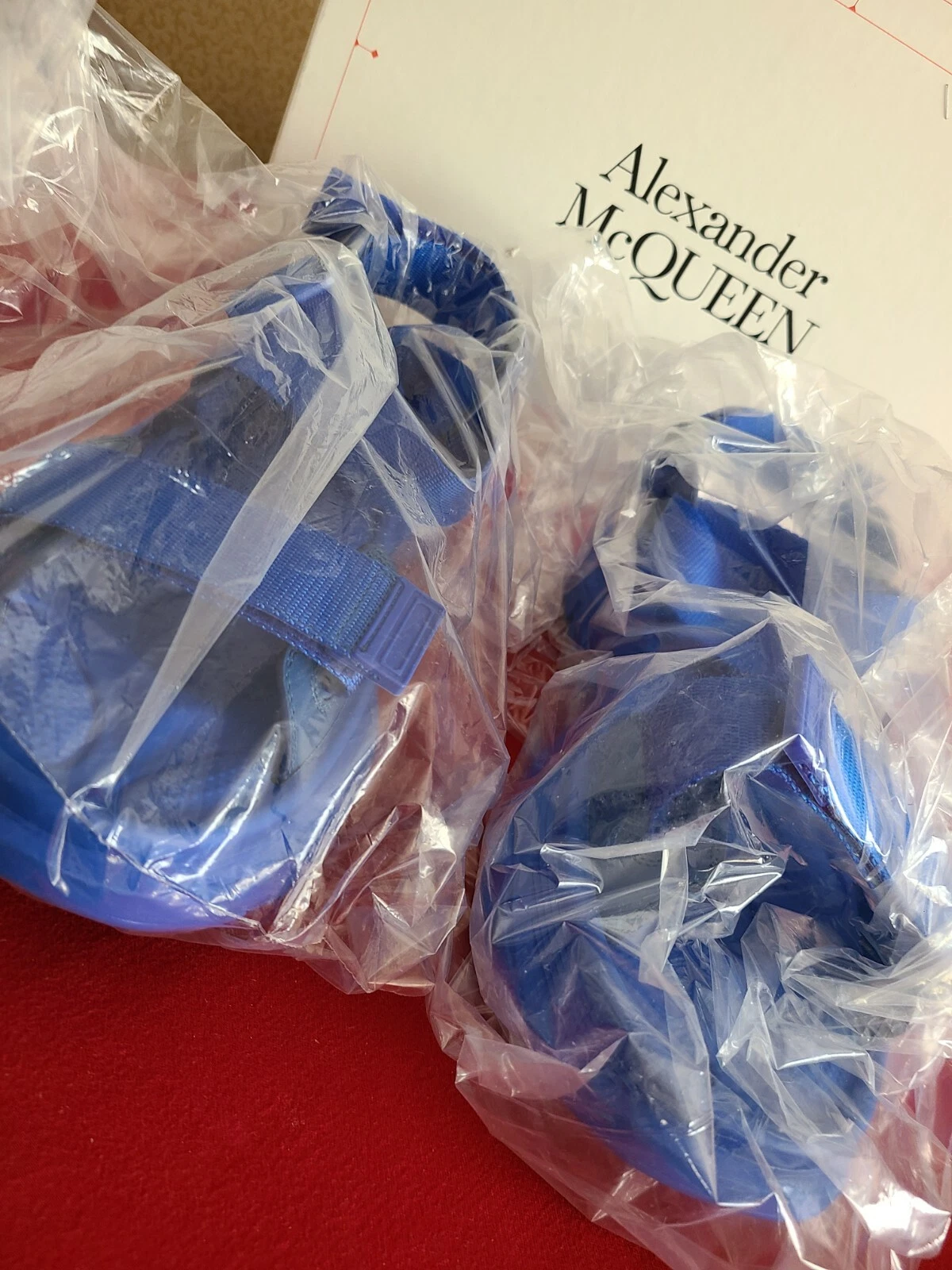 Sandali sportivi blu Alexander McQueen da uomo $700 edizione limitata 45 US 12