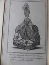18th Century Engraving of Mrs Frances Abingdon as Aurelia in Twin Rivals