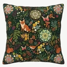 Fall Winter Fox Animals Christmas Throw Pillow Cover Winter Holiday Home Decor
