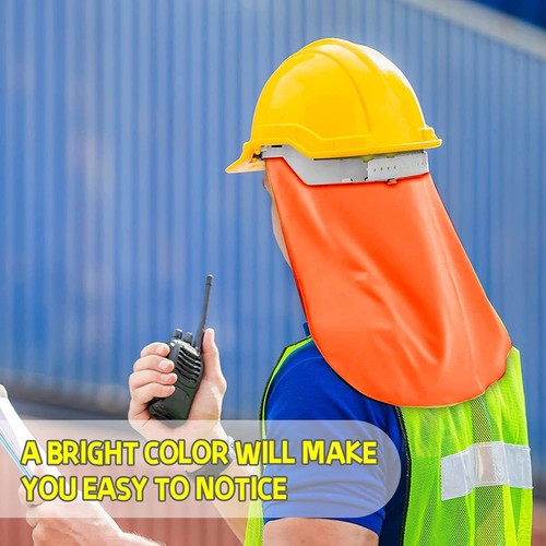 6 -Pieces Elastic Hard Hat Sun Shield, Helmet Liner with Neck Shade Cooling Caps - 第 3/8 張圖片