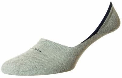 Pantherella Herren Seville Einfach Baumwolle Socken - Grau